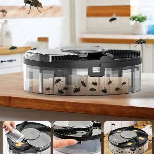 Electric Fly Trap (USB Powered) – Quiet Indoor & Outdoor Fly Catcher for Home & Kitchen